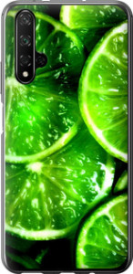 Чохол для Huawei Nova 5T Зелені дольки лимона (Зелений)