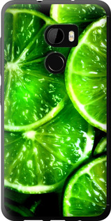 Чохол для HTC One X10 Зелені дольки лимона (Зелений)