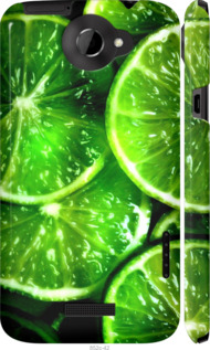 Чехол для HTC One X+ Зелены дольки лимона (Зелений)