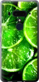 Чохол для HTC U12 Plus Зелена долька лимона (Зелений)