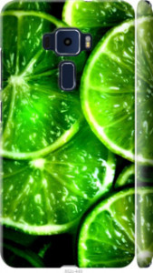 Чехол для Asus Zenfone 3 ZE520KL Зелёные дольки лимона (Зеленый)