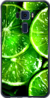 Чохол для Asus Zenfone 3 ZE552KL Зелені дольки лимона (Зелений)