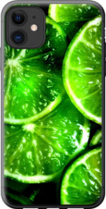 Чехол для iPhone 11 Зелёные дольки лимона (Зеленый)