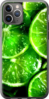 Чехол для iPhone 11 Pro Зелёные дольки лимона (Зеленый)