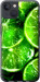 Чехол для iPhone 13 Зелёные дольки лимона (Зеленый)