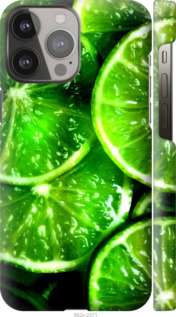 Чехол для iPhone 13 Pro Max Зелені дольки лимона (Зелений)