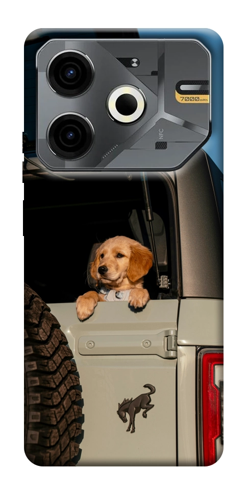 Чохол Dog in the car для TECNO Pova 6 Neo (LI6)
