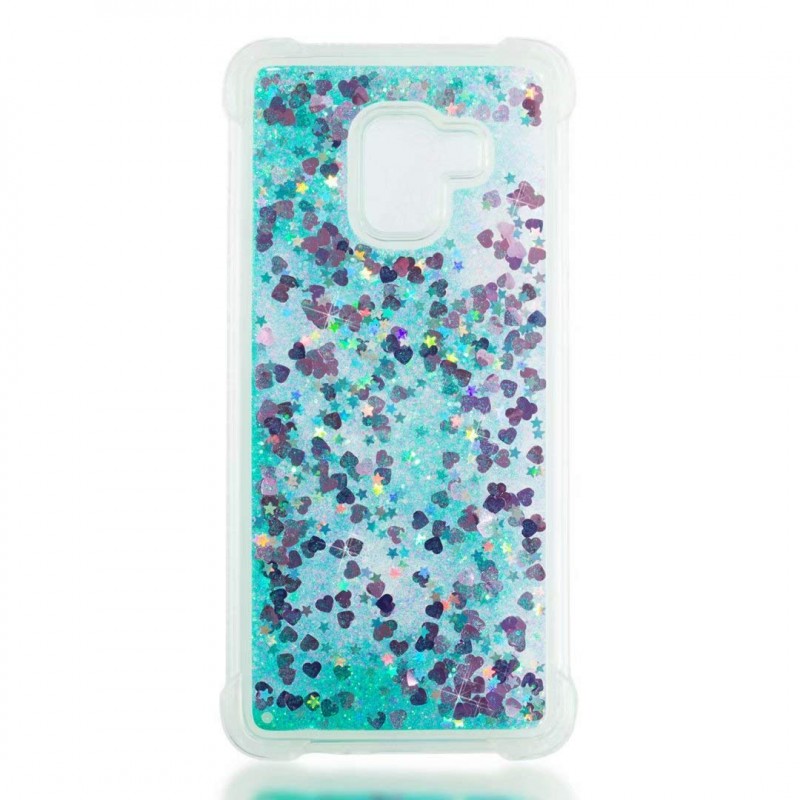 

TPU чохол Liquid hearts на Samsung Galaxy A6 (2018) (Бірюзовий) 664982