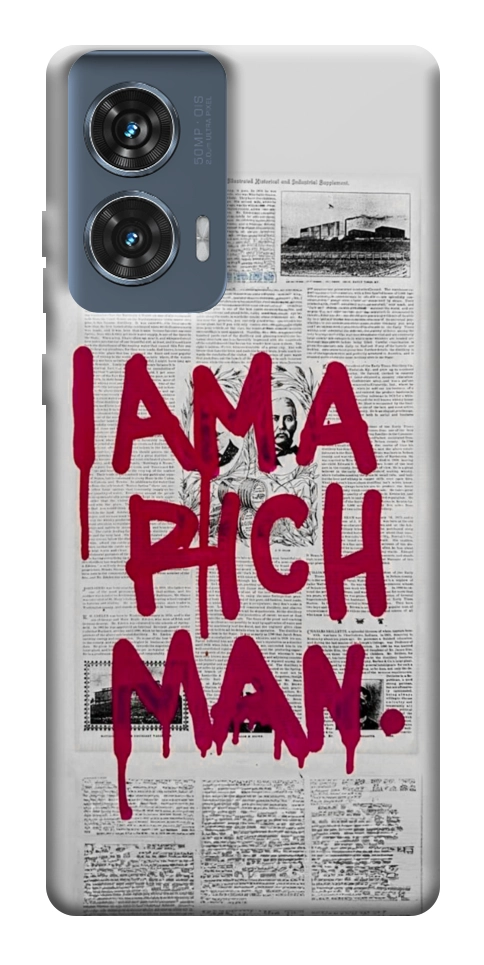 Чохол Mom I am a rich man для Motorola Edge 50 Fusion