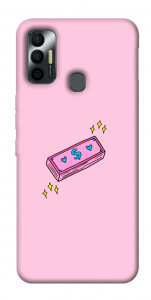 Чохол Simple pink money для TECNO Spark 7
