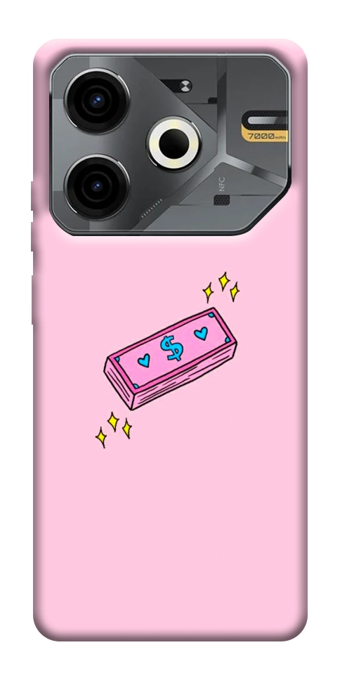 Чохол Simple pink money для TECNO Pova 6 Neo (LI6)