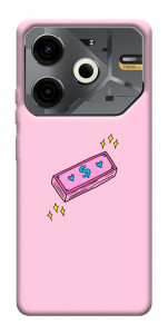 Чохол Simple pink money для TECNO Pova 6 Neo (LI6)