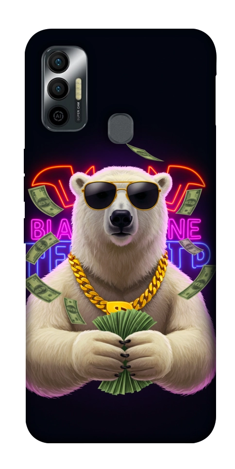 Чохол Money bear для TECNO Spark 7