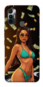 Чохол Money girl для TECNO Spark 7