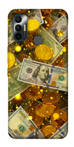Чохол Gold and dollars для TECNO Spark 7