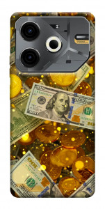 Чохол Gold and dollars для TECNO Pova 6 Neo (LI6)