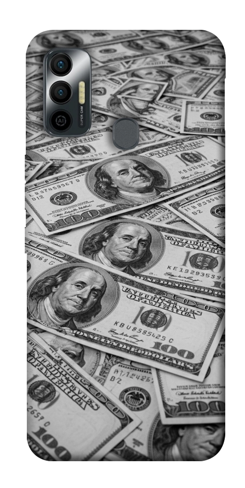 Чохол Dollars background для TECNO Spark 7