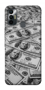 Чохол Dollars background для TECNO Spark 7