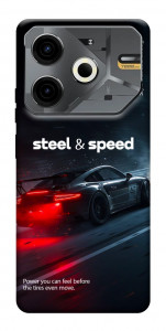 Чохол Black and red care для TECNO Pova 6 Neo (LI6)
