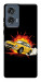 Чохол Retro comics car black для Motorola Edge 50 Fusion