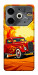 Чехол Retro comics car для TECNO Pova 6 Neo (LI6)