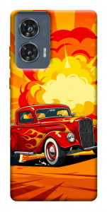 Чохол Retro comics car для Motorola Edge 50 Fusion