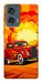 Чохол Retro comics car для Motorola Edge 50 Fusion