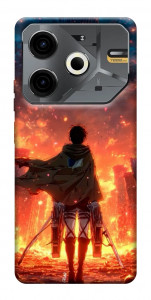 Чохол Attack on titan eren для TECNO Pova 6 Neo (LI6)