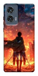 Чохол Attack on titan eren для Motorola Edge 50 Fusion