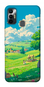 Чохол Miyazaki landscape для TECNO Spark 7