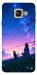 Чехол Space girl and cat для Galaxy A5 (2017)