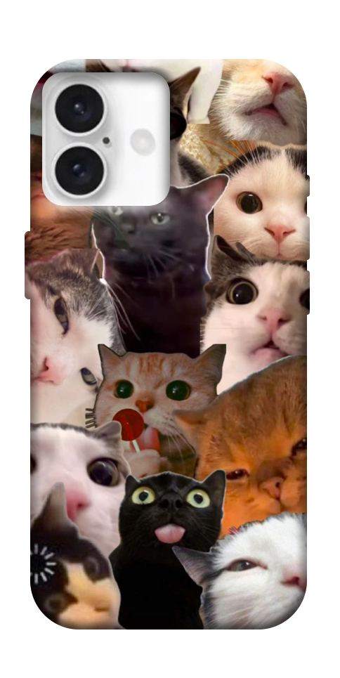 Чехол Сats сollage для iPhone 16
