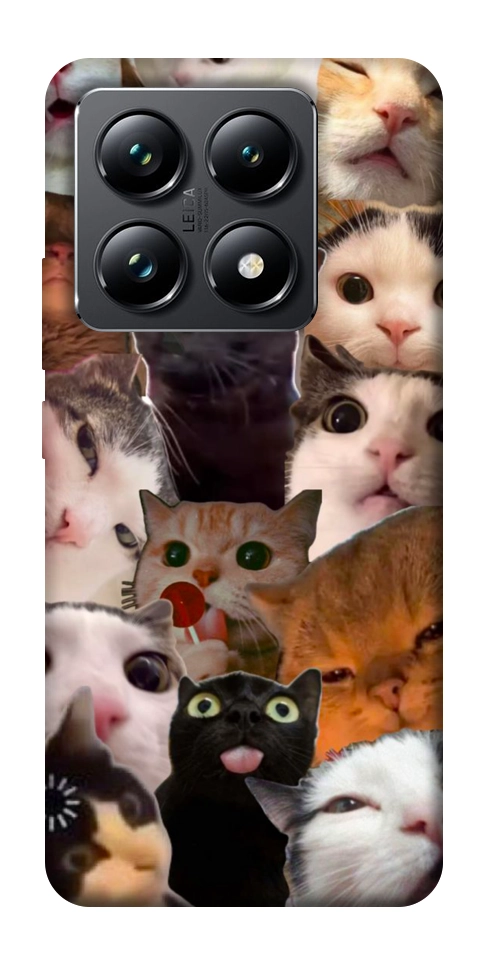 Чехол Сats сollage для Xiaomi 14T Pro