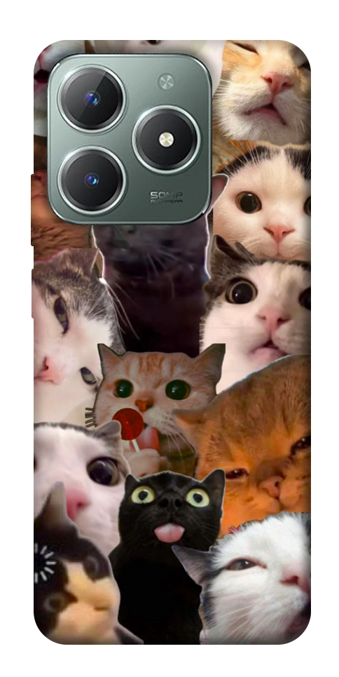 Чехол Сats сollage для Realme C61