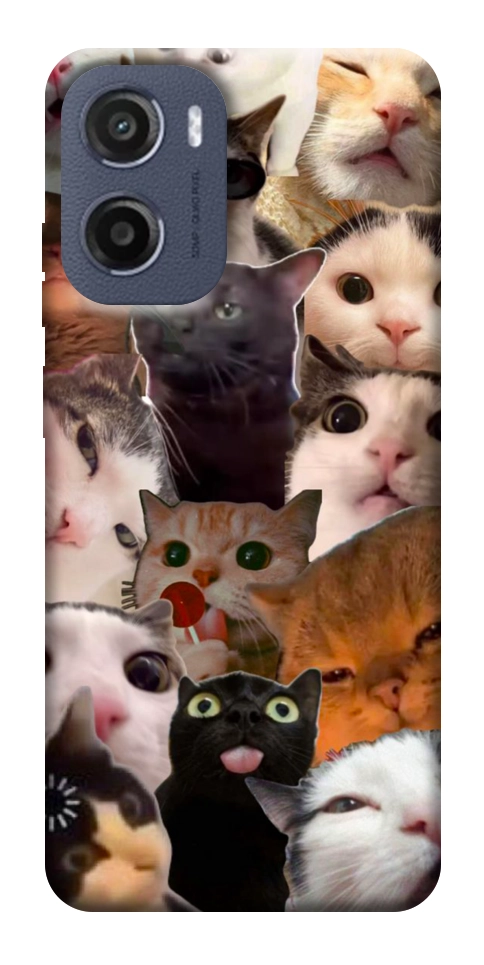 Чехол Сats сollage для Motorola Moto G05