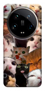 Чехол Сats сollage для Xiaomi 14 Ultra