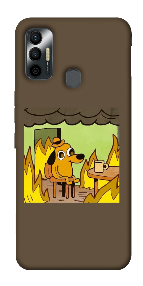 Чохол Dog in the fire для TECNO Spark 7