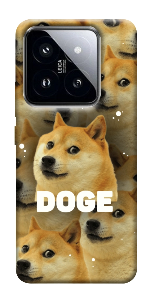 Чехол Doge pattern для Xiaomi 14 Pro