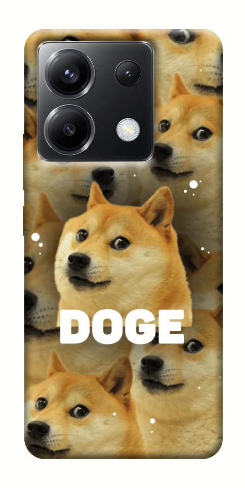 Чехол Doge pattern для Xiaomi Poco X6
