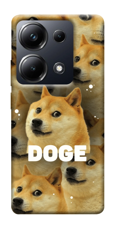 Чехол Doge pattern для Xiaomi Poco M6