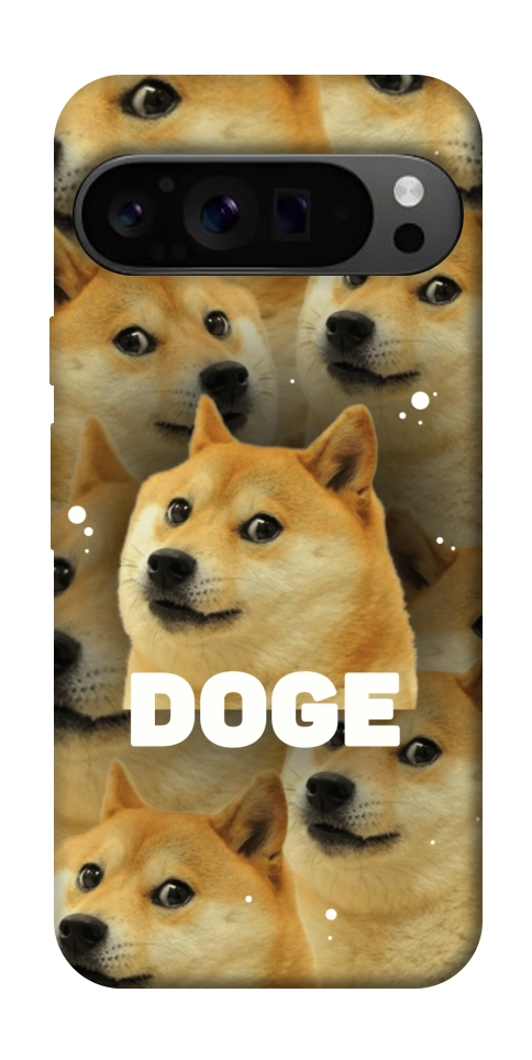 Чехол Doge pattern для Google Pixel 9 Pro