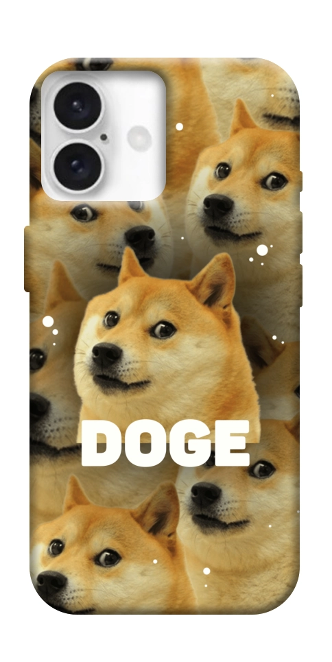 Чехол Doge pattern для iPhone 16