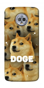 Чехол Doge pattern для Motorola Moto G6 Plus