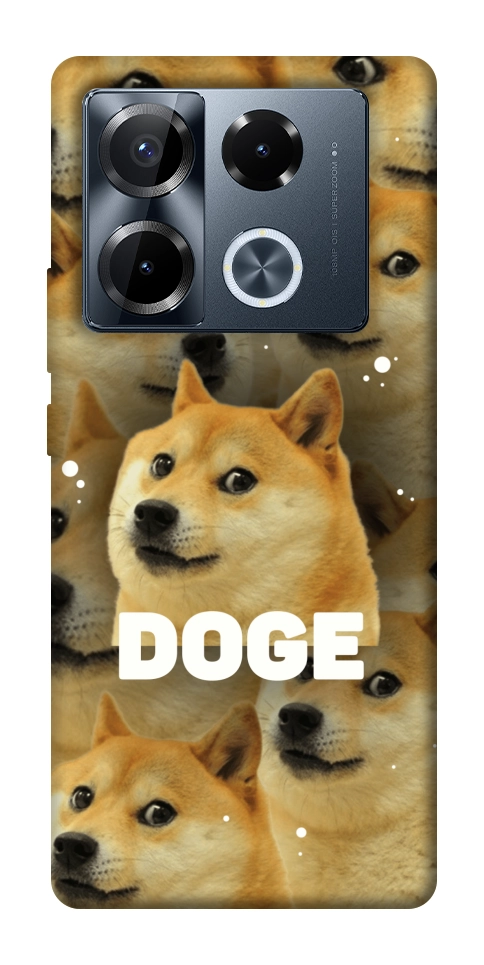 Чехол Doge pattern для Infinix Note 40 Pro 4G