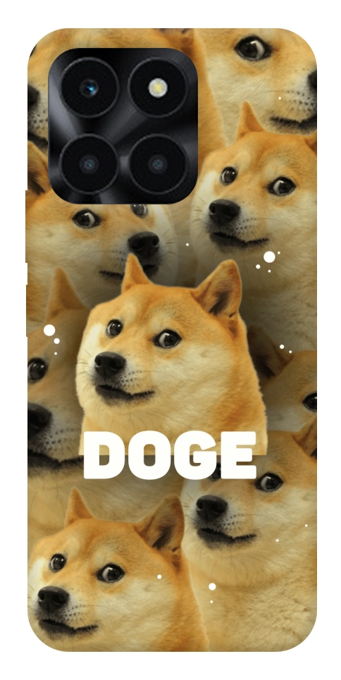 Чехол Doge pattern для Huawei Honor X6a