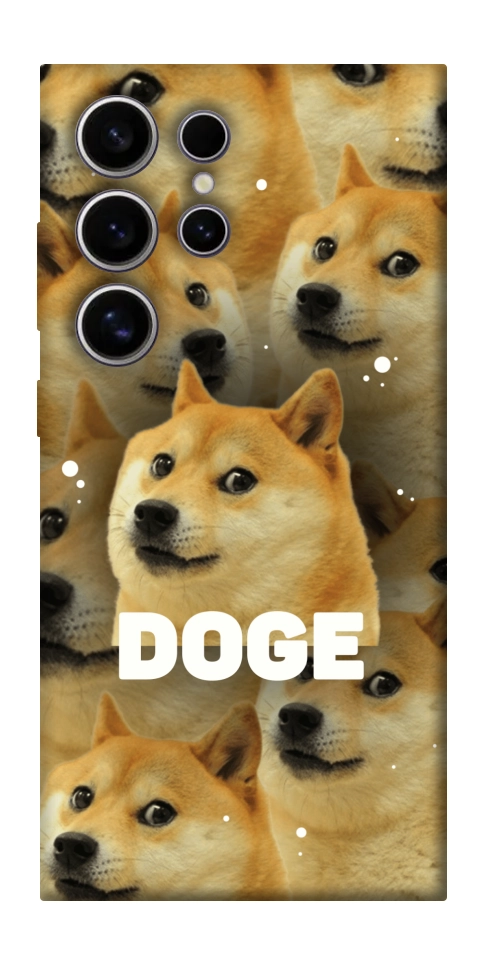 Чехол Doge pattern для Galaxy S25 Ultra