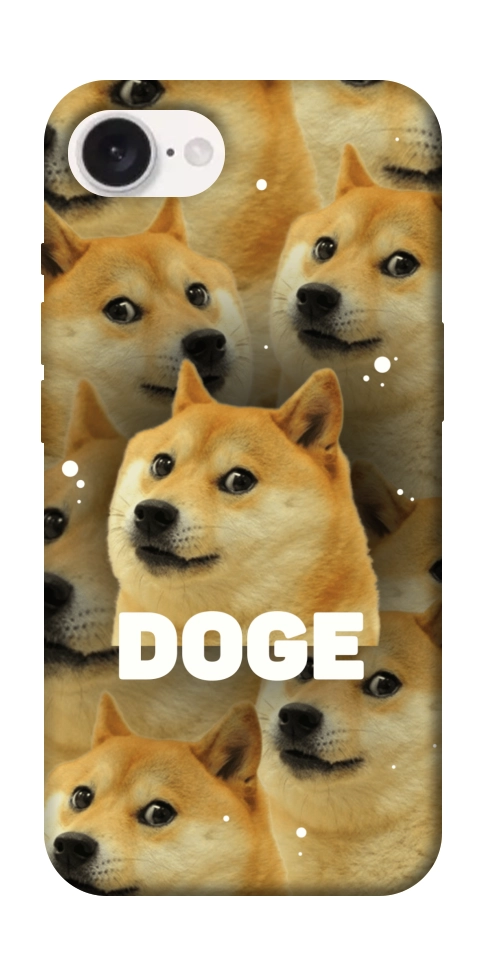 Чехол Doge pattern для iPhone 16e