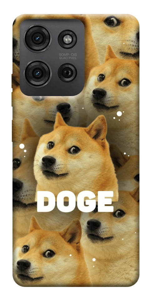 Чехол Doge pattern для Motorola Moto G75 5G