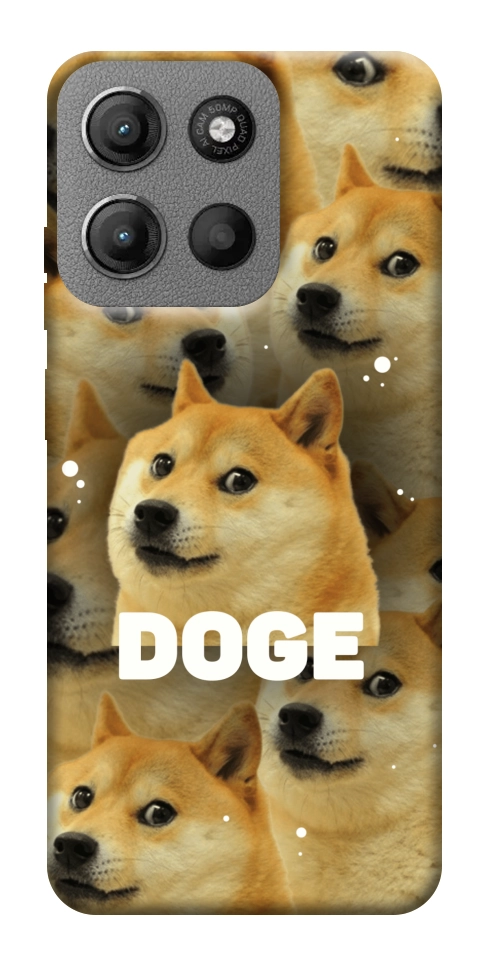 Чохол Doge pattern для Motorola Moto G15 4G