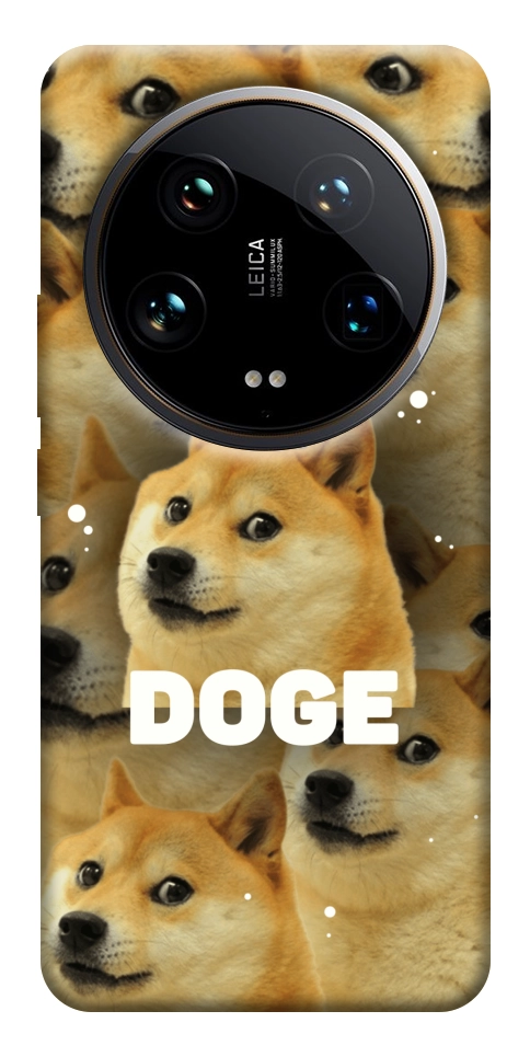 Чехол Doge pattern для Xiaomi 14 Ultra